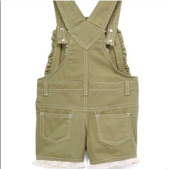 ▪️Secret Garden Shortalls Set in Khaki - Picture 3 of 3